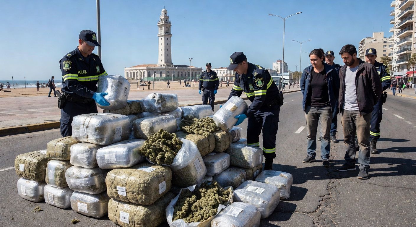 Tres allanamientos, dos detenidos y más de 50 kilos de marihuana incautados